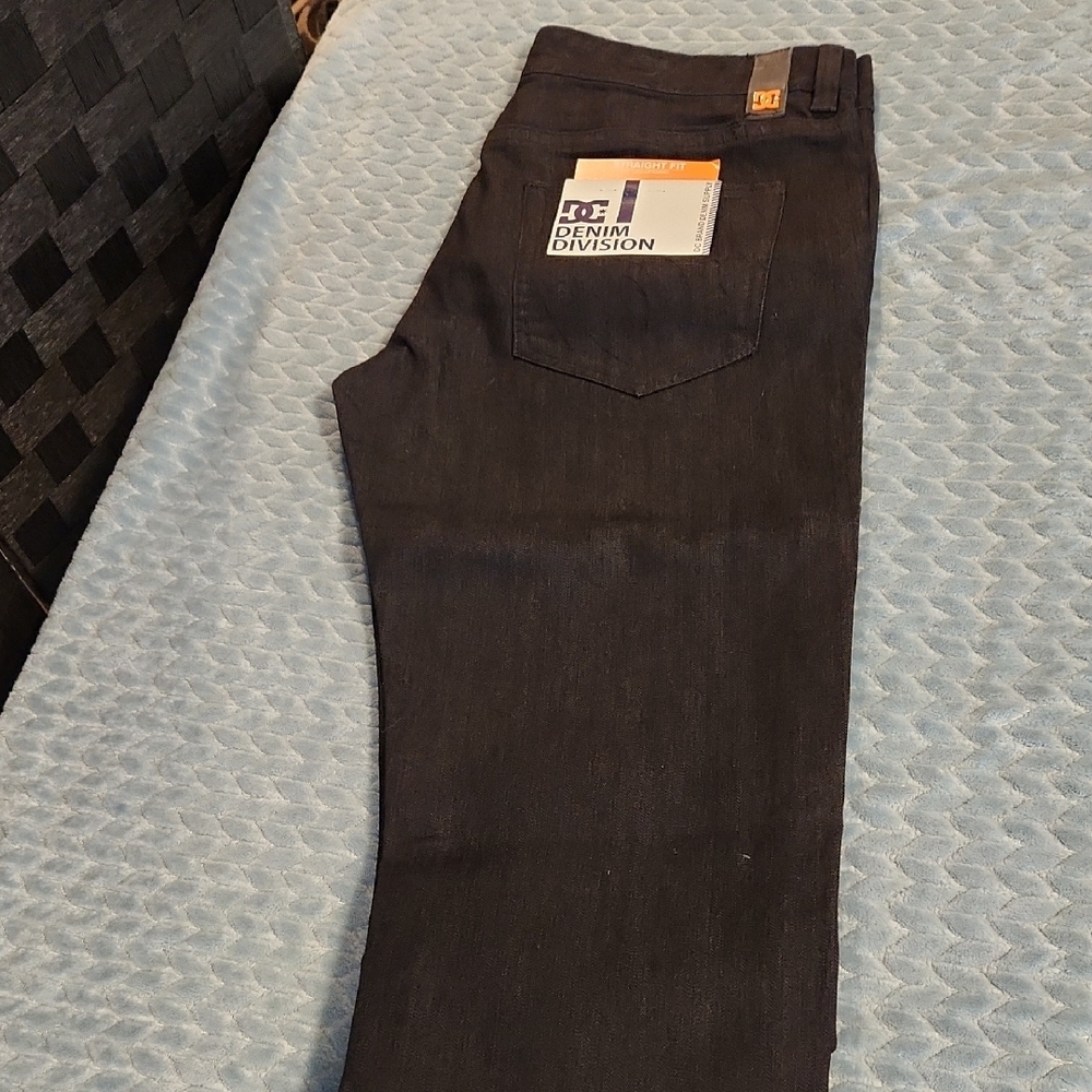 DC Denim Division Jet Black Straight Jeans - Picture 2 of 5